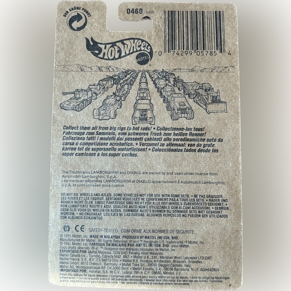 Hot Wheels 0460 Lamborghini Diablo - Gleam Team Sparkle Glitter Blue - Picture 4 of 4